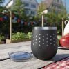 Wine Insulated Cup 12oz MEADOW blue Tiny-Circles - Image 12