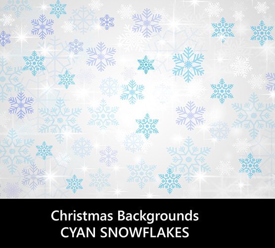 design-cyan-snowflakes
