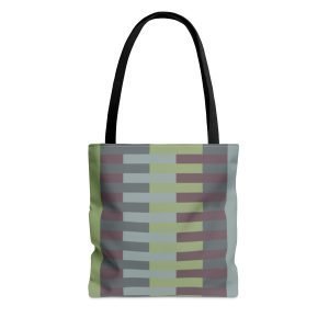 Geometric Tote Bag MEADOW lime thick