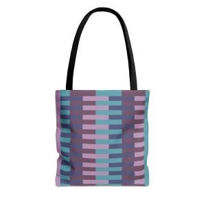 Geometric Tote Bag PEACOCK lavender thin