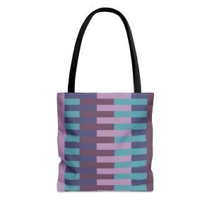 Geometric Tote Bag PEACOCK lavender thick