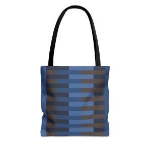 Geometric Tote Bag MARINE gray thick