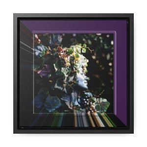 square framed wall art green lady