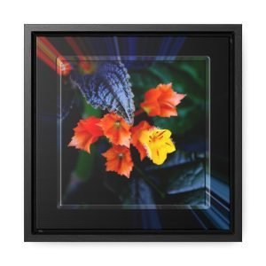 square framed wall art little yellow