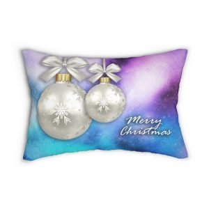 rectangular merry Christmas pillow galaxy
