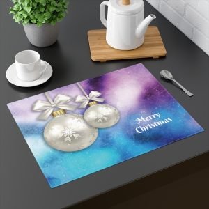 merry Christmas placemat galaxy