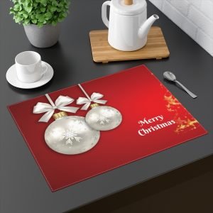 merry Christmas placemat red gradient