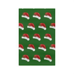 Christmas kitchen towel santa hat green