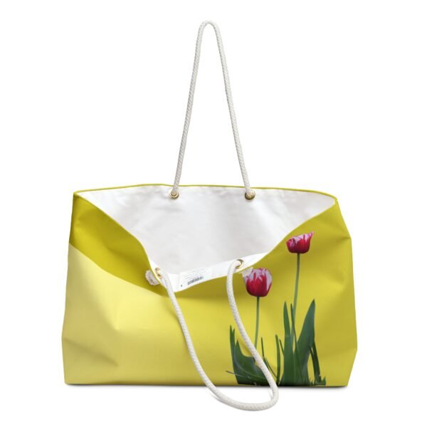 Floral Weekender Bag SPOTTED TULIP yellow - Image 3