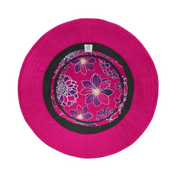 Floral Bucket Hat DAHLIAS purple - light - Image 14
