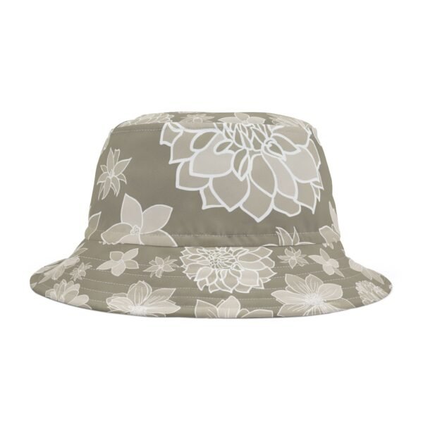 Floral Bucket Hat DAHLIA greige - dark - Image 3
