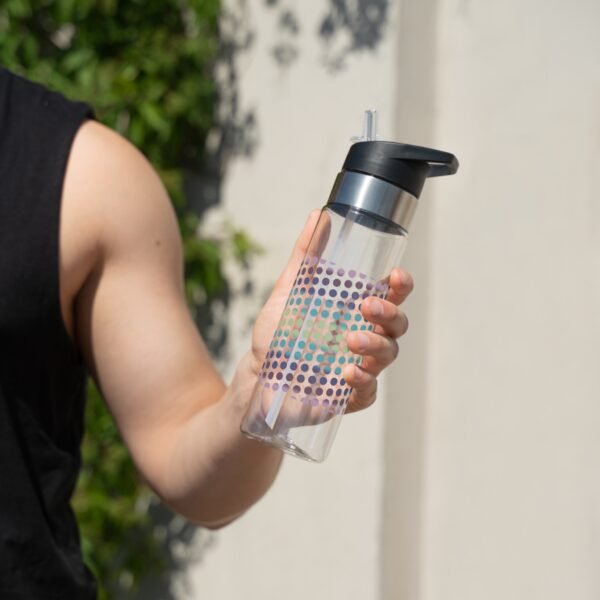 Sport Water Bottle 20oz PEACOCK lime Hrz - Image 6