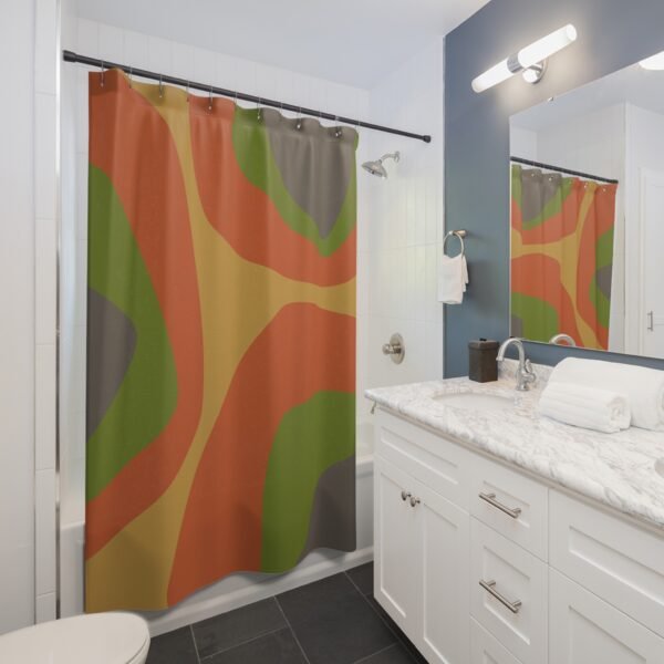 Mid Century Modern Shower Curtain DESERT