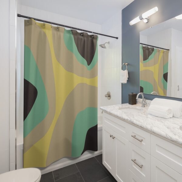 Mid Century Modern Shower Curtain CANYON