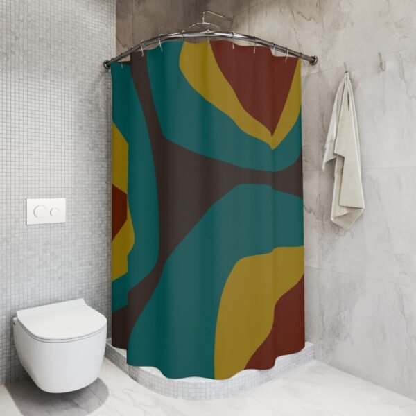 Mid Century Modern Shower Curtain RANCHO - Image 3