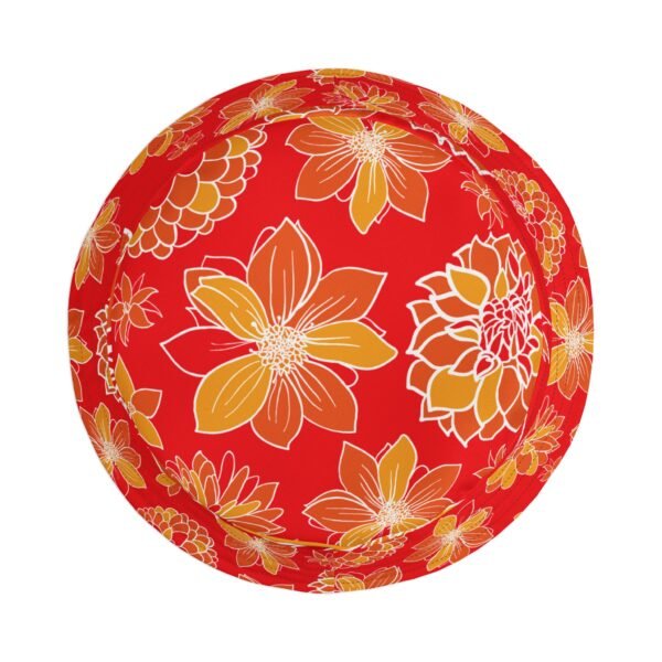 Floral Bucket Hat DAHLIAS orange - dark - Image 13