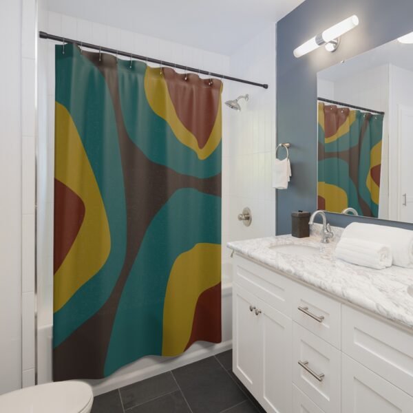 Mid Century Modern Shower Curtain RANCHO