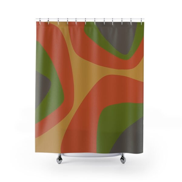 Mid Century Modern Shower Curtain DESERT - Image 2