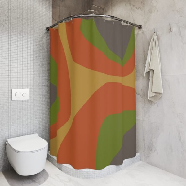 Mid Century Modern Shower Curtain DESERT - Image 3