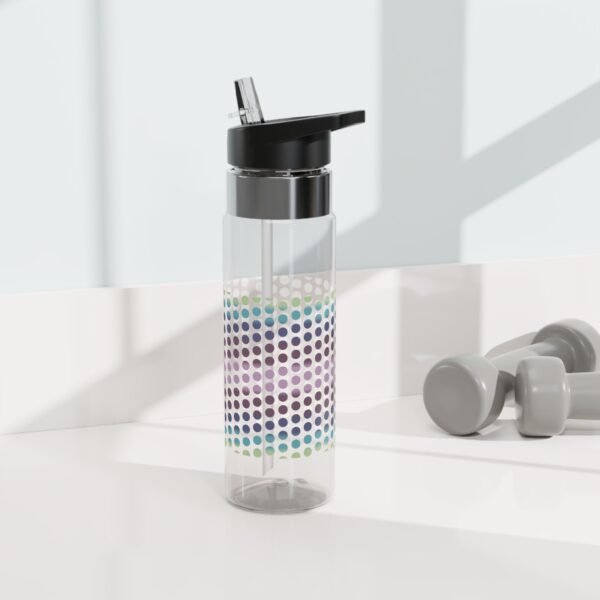 Sport Water Bottle 20oz PEACOCK lavender Hrz - Image 5