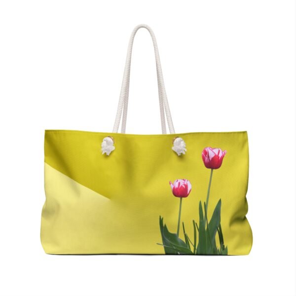 Floral Weekender Bag SPOTTED TULIP yellow - Image 2