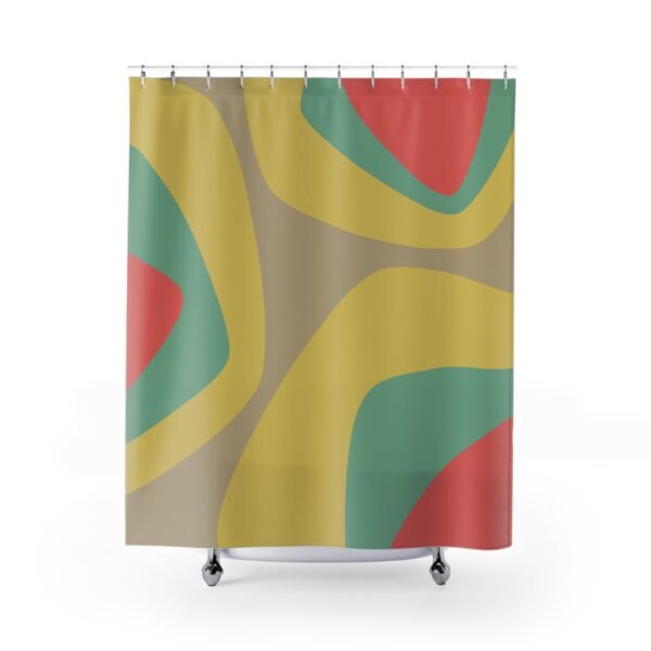 Mid Century Modern Shower Curtain SPRINGS - Image 2