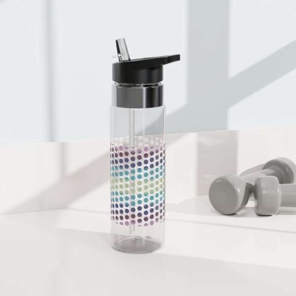 Sport Water Bottle 20oz PEACOCK lime Hrz - Image 5