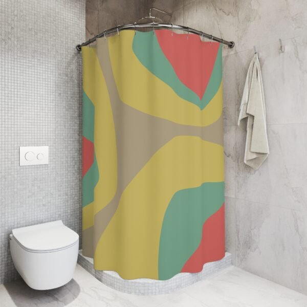 Mid Century Modern Shower Curtain SPRINGS - Image 3