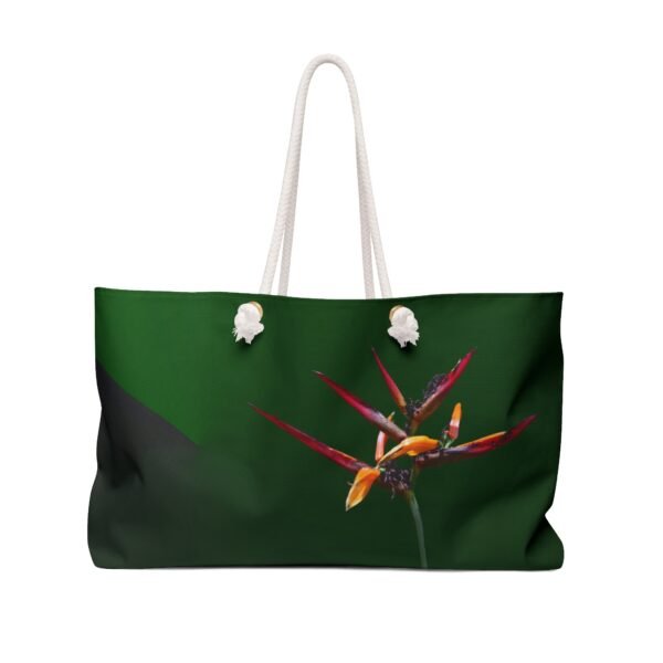Floral Weekender Bag BIRD OF PARADISE green