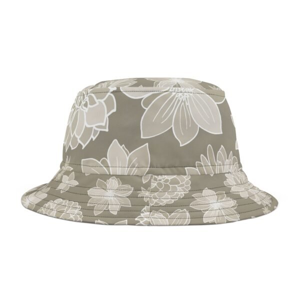 Floral Bucket Hat DAHLIA greige - dark - Image 9
