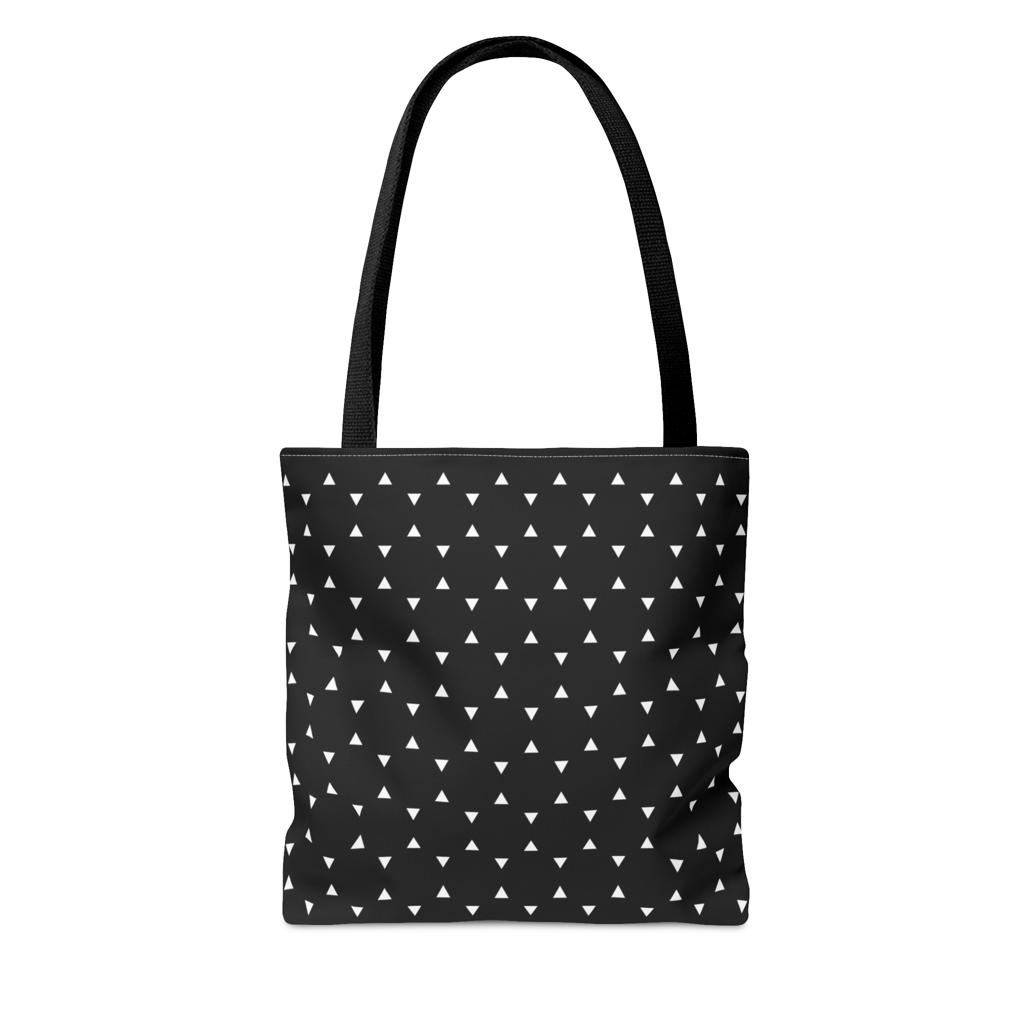 Geometric Tote Bag TINY triangles black - Image 10