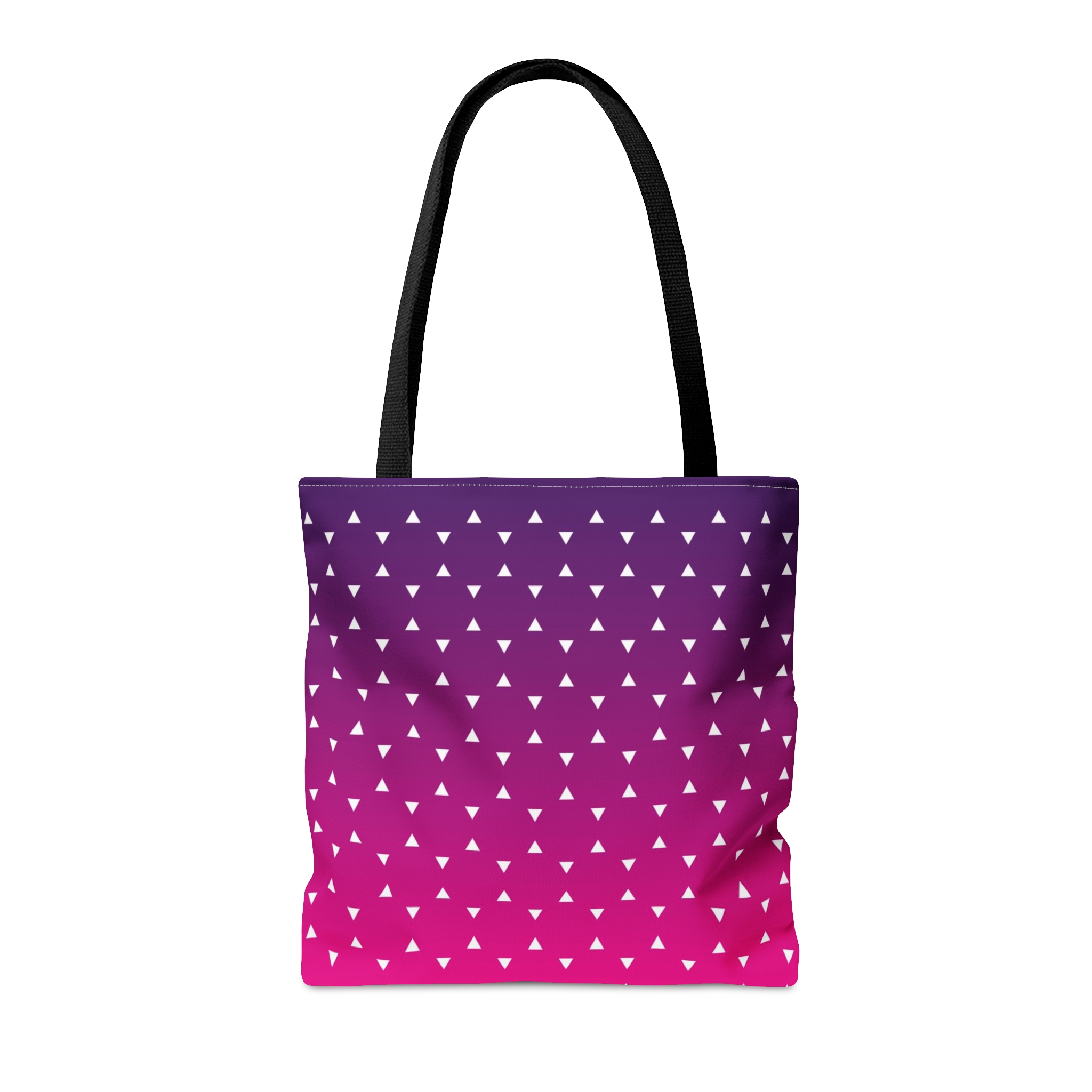 Geometric Tote Bag TINY triangles pink gradient - Image 6