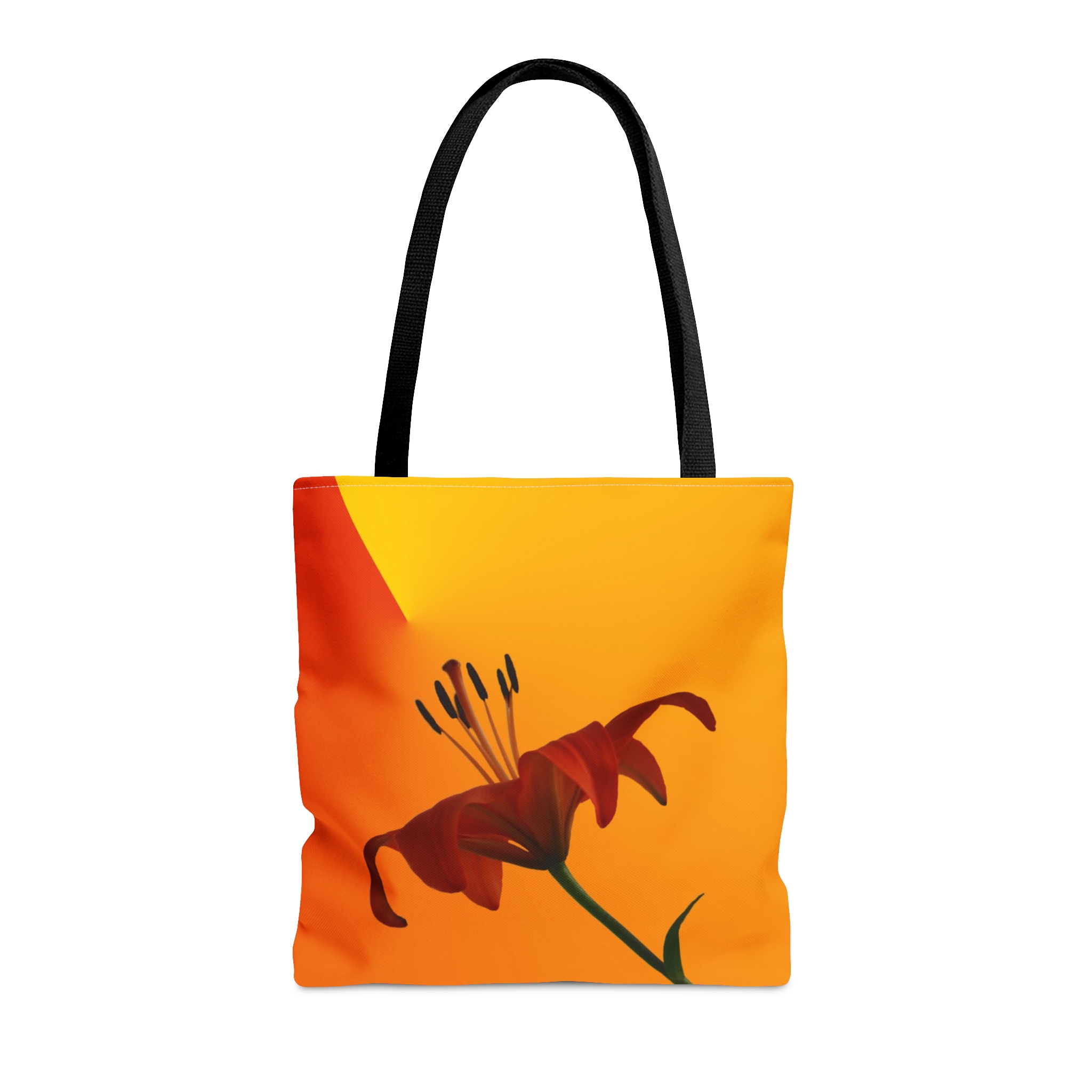 Floral Tote Bag ORANGE LILY - Image 5