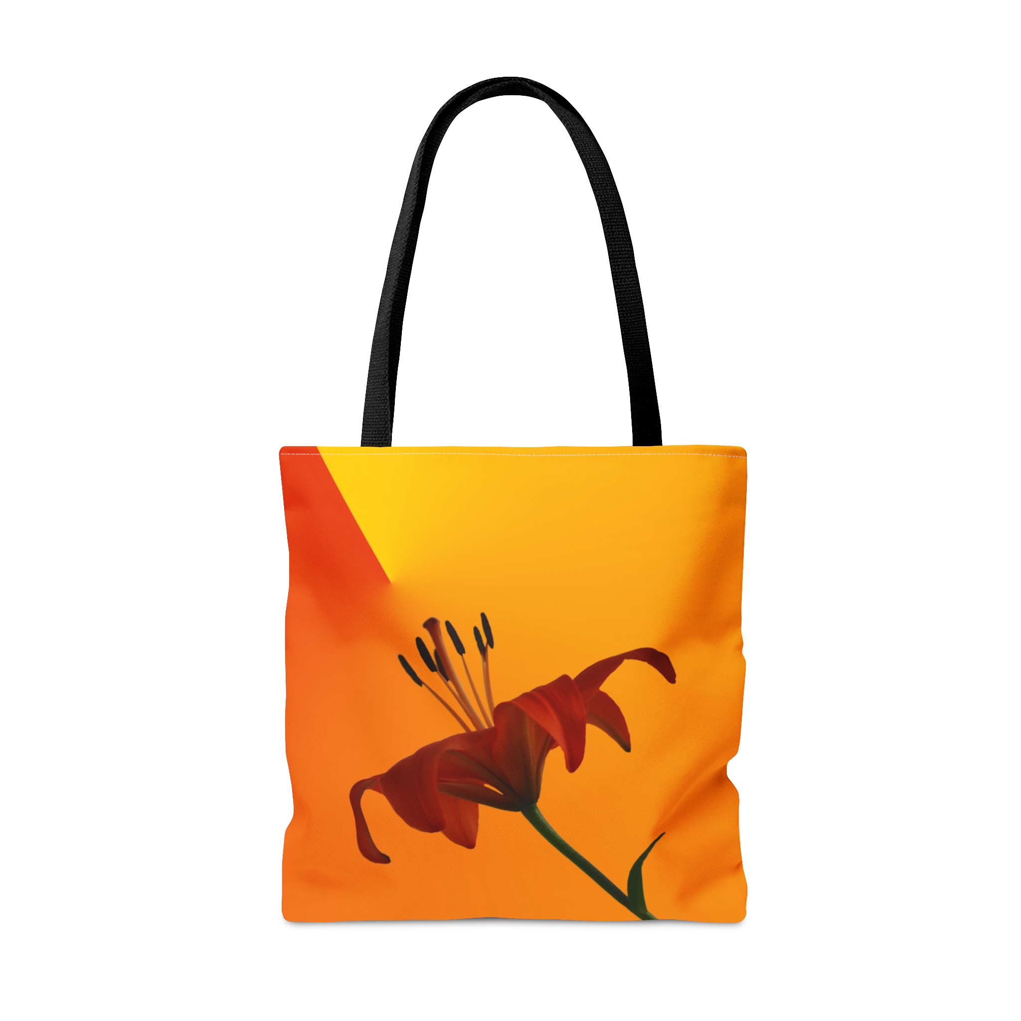 Floral Tote Bag ORANGE LILY - Image 2