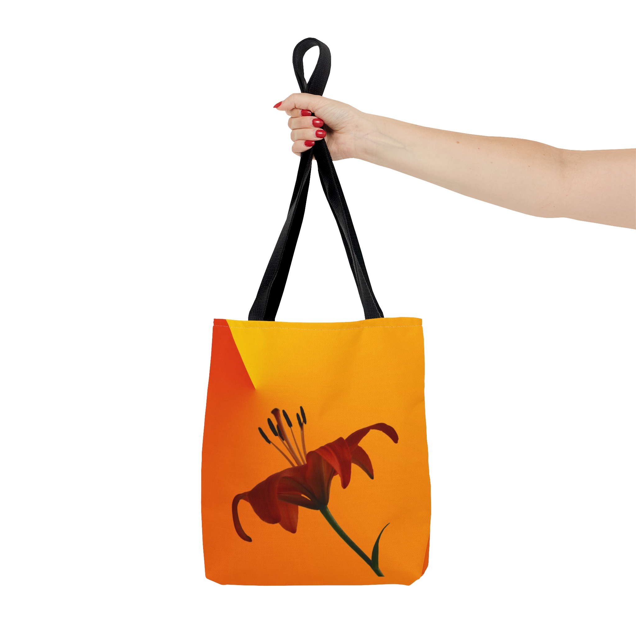 Floral Tote Bag ORANGE LILY - Image 11