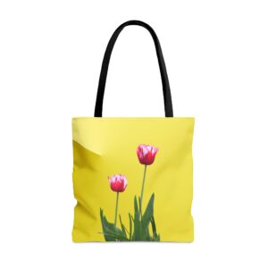 Floral Tote Bag SPOTTED TULIP yellow