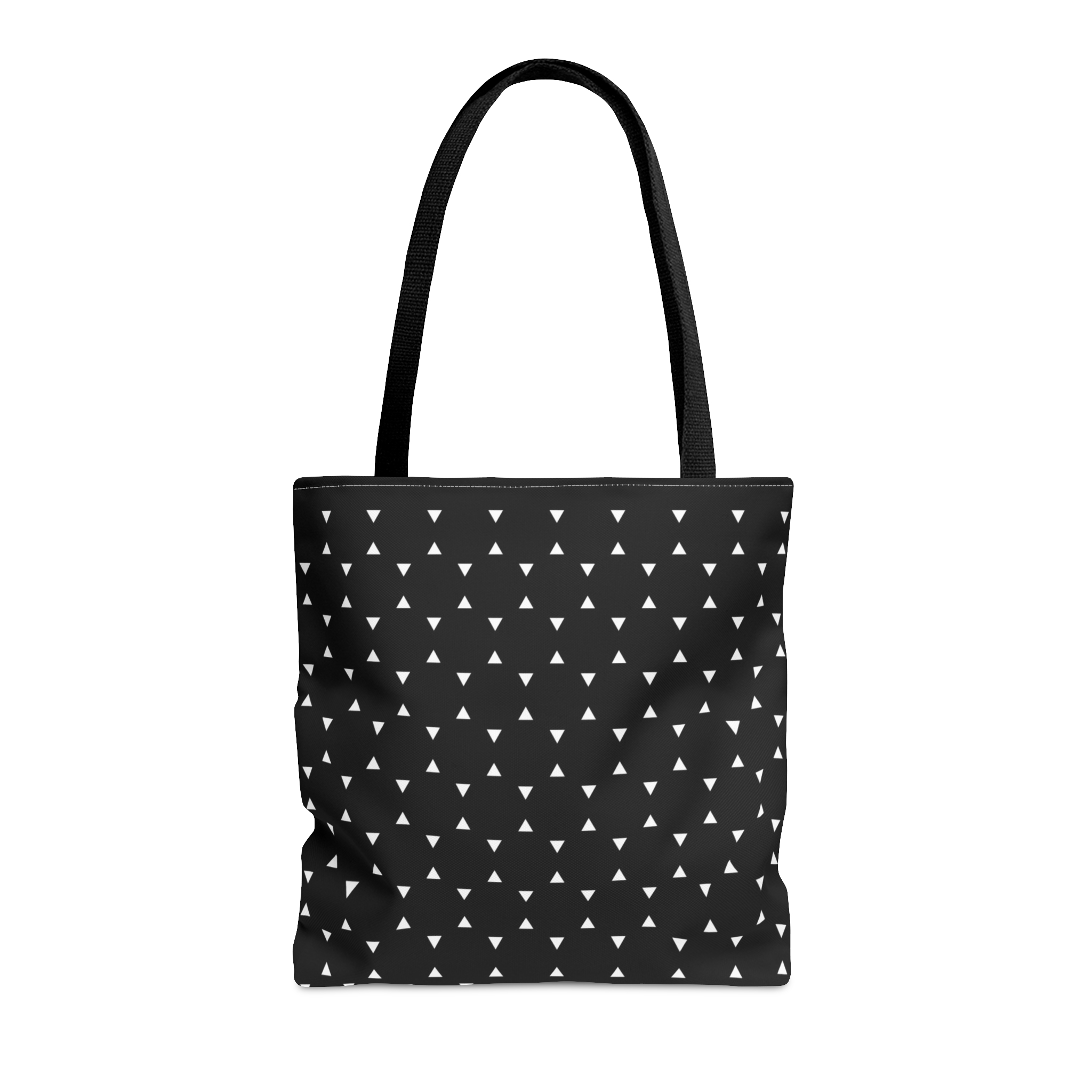 Geometric Tote Bag TINY triangles black - Image 5