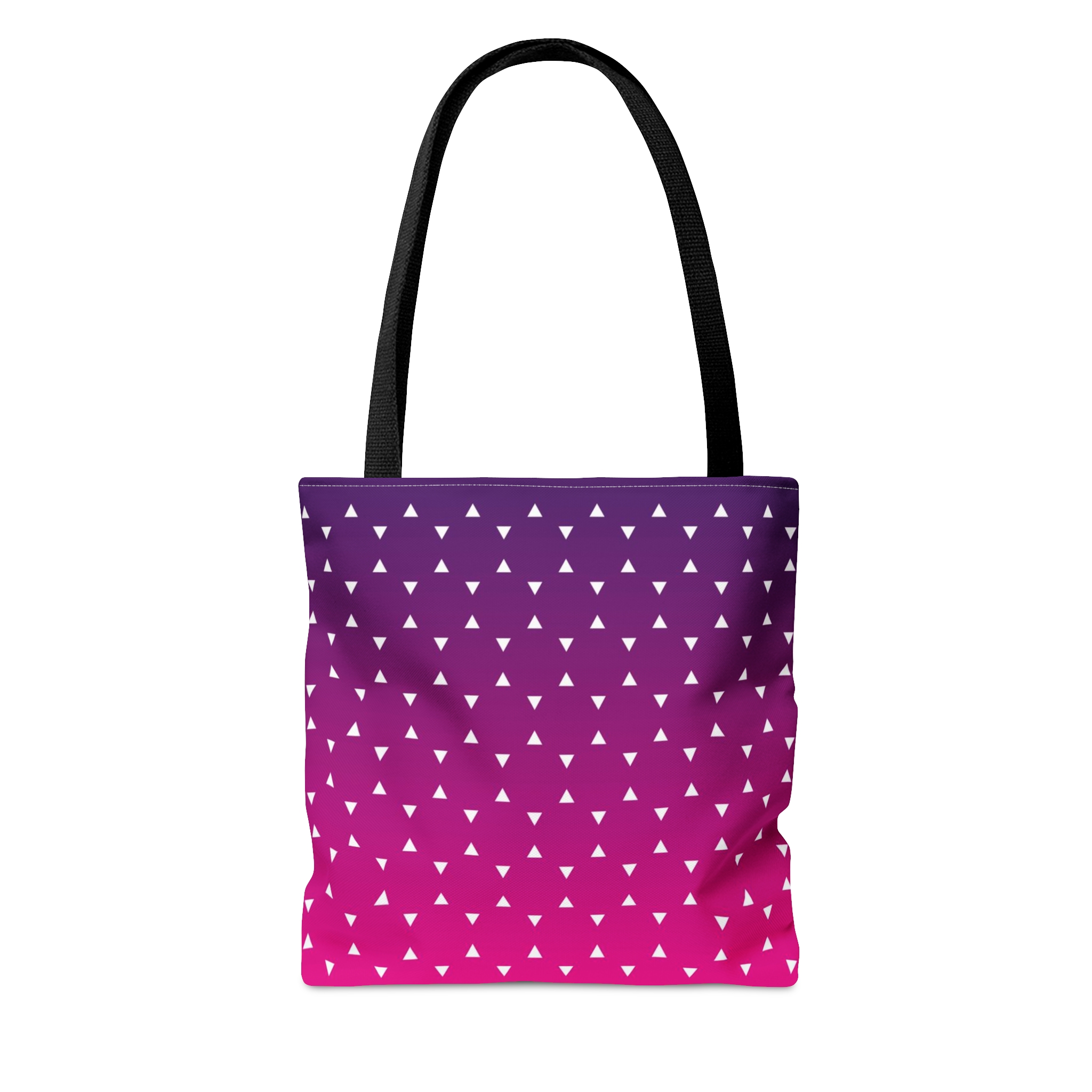 Geometric Tote Bag TINY triangles pink gradient - Image 10