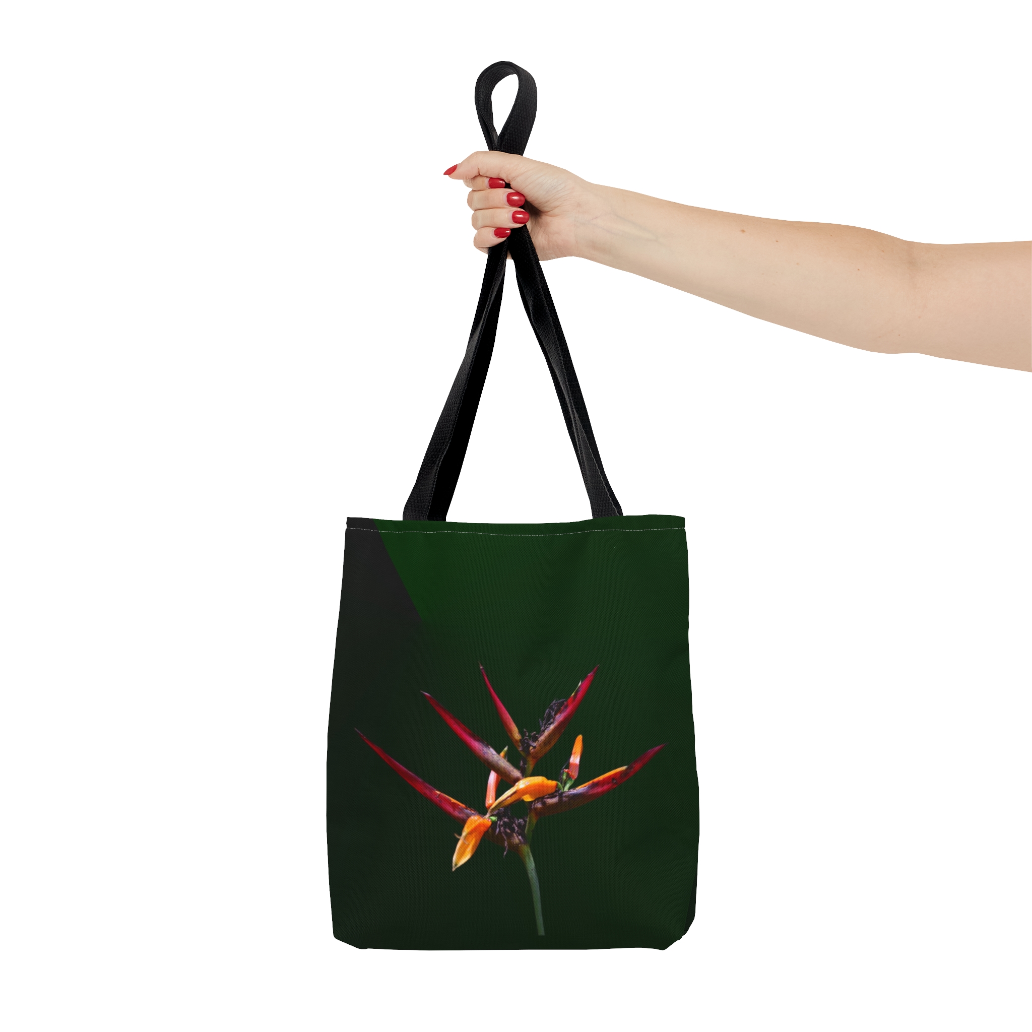 Floral Tote Bag BIRD OF PARADISE green - Image 11
